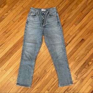 Agolde Riley High Rise Straight Leg Crop 24